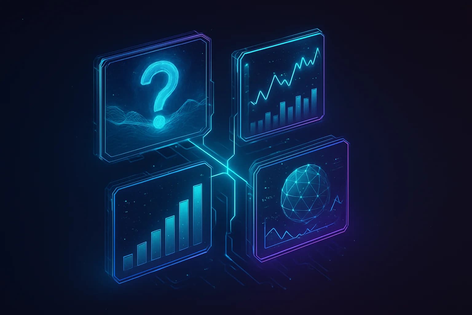 Four quadrants showing output uncertainty, scope uncertainty, capability uncertainty, and temporal uncertainty with example UI patterns for each