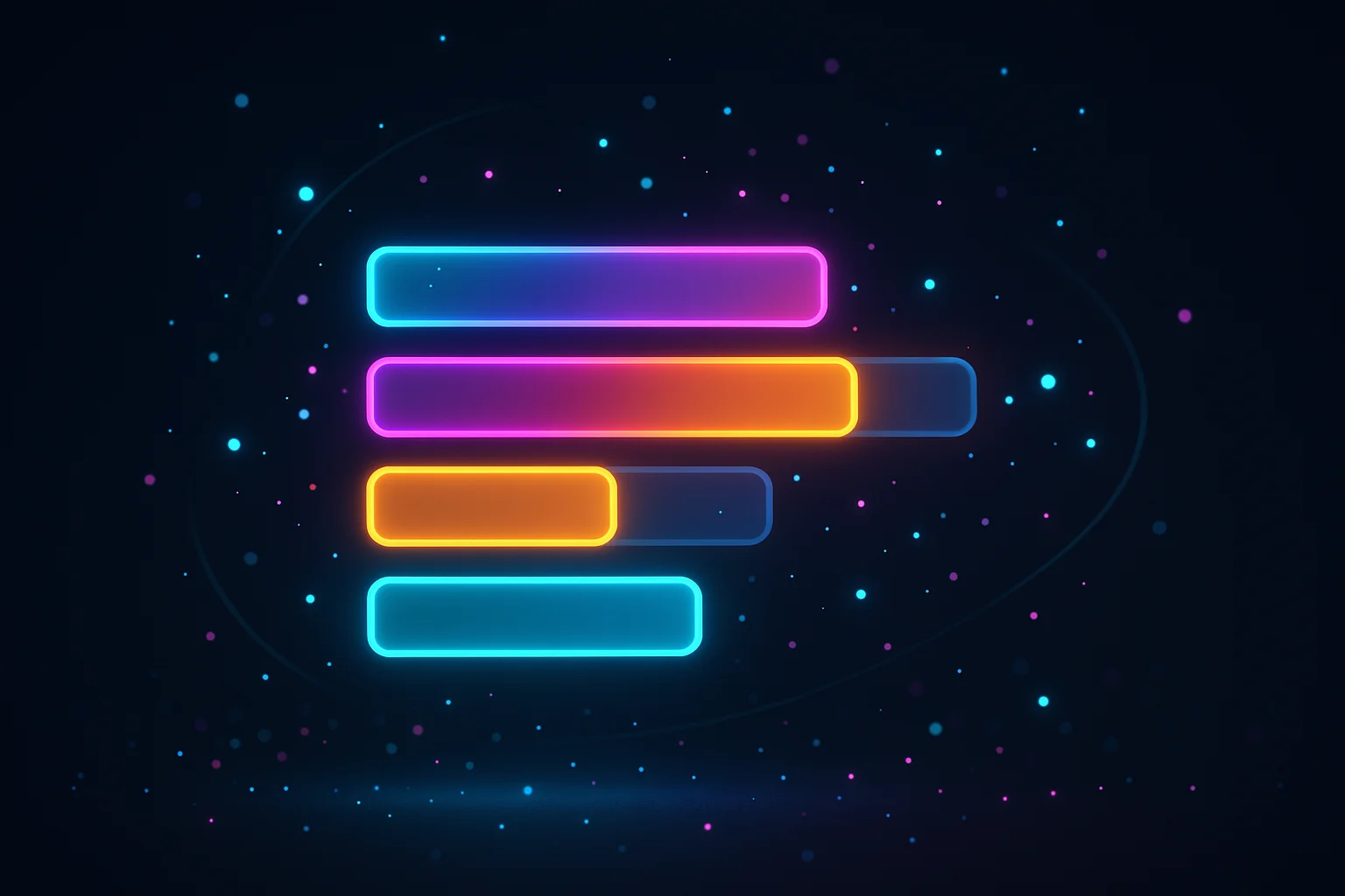 A horizontal bar chart breaking down an AI interaction into four phases: prompt preparation, model inference, response processing, and UI rendering, showing how latency budget allocation varies across different optimization strategies