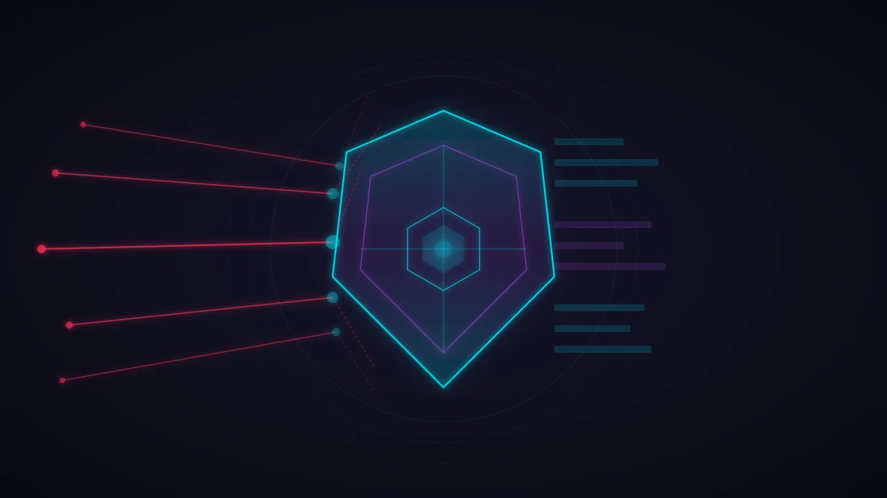 A protective shield icon deflecting streams of behavioral data, symbolizing a client-side privacy-preserving personalization architecture